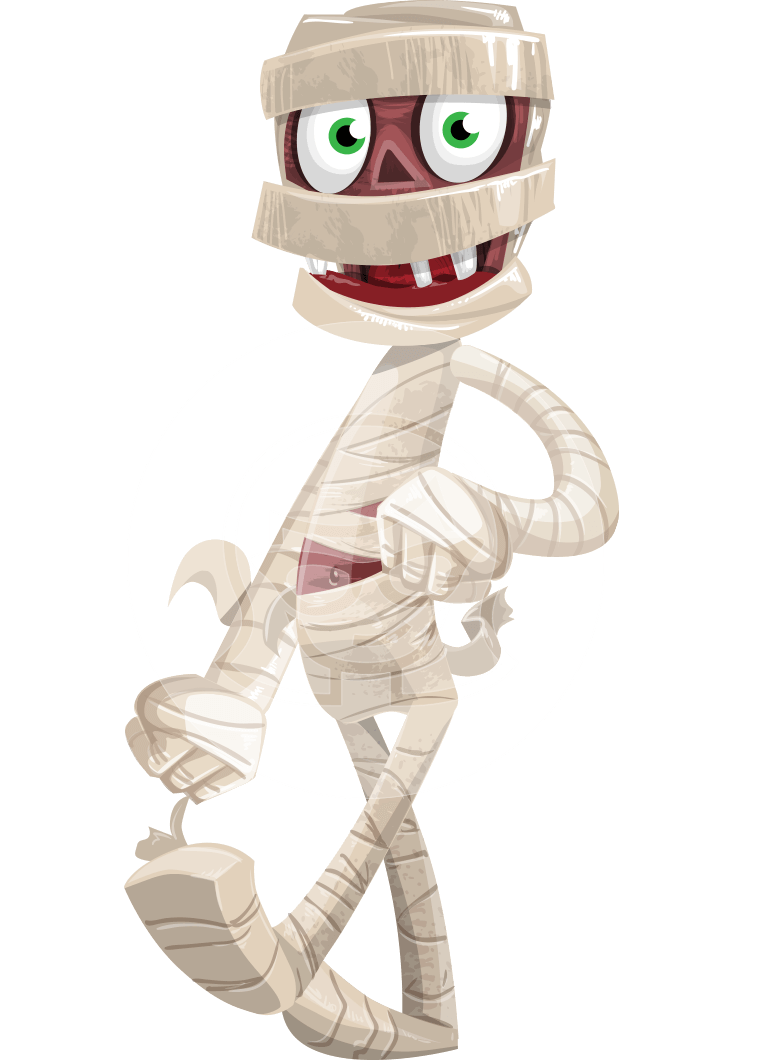 Funny Mummy Vector Cartoon Character